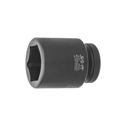 Holex Impact Socket, 1 inch Drive, 6 pt, Deep, 1-15/16 inch 653202 1.15/16